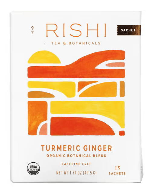This is a wonderful turmeric ginger tea with no chicory root (a specific allergen for me).  Note: it does have lemon and orange oil so it may not be suitable for all mast cell patients